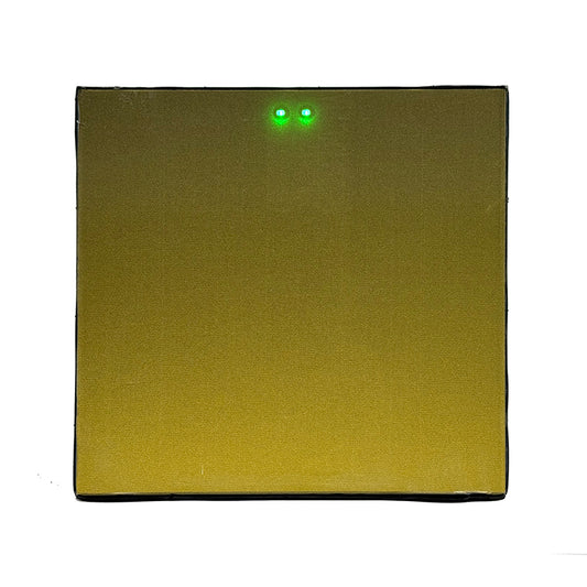Yellow PV glass module samples