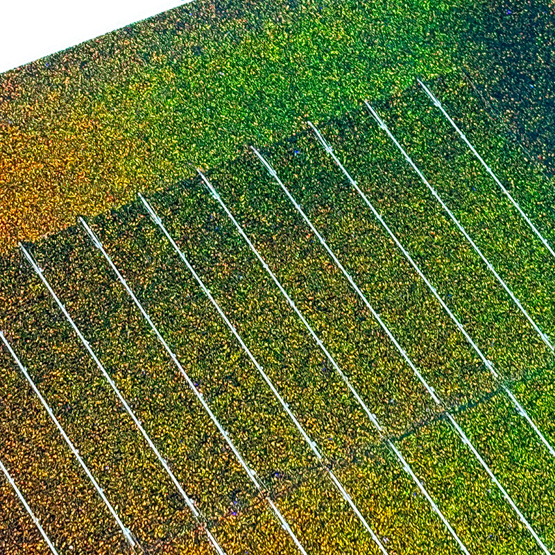 Gradient color photovoltaic glass module samples